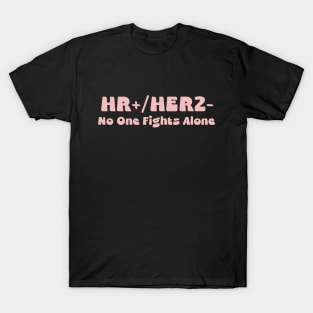 HR+/HER2- Breast Cancer Awareness T-Shirt